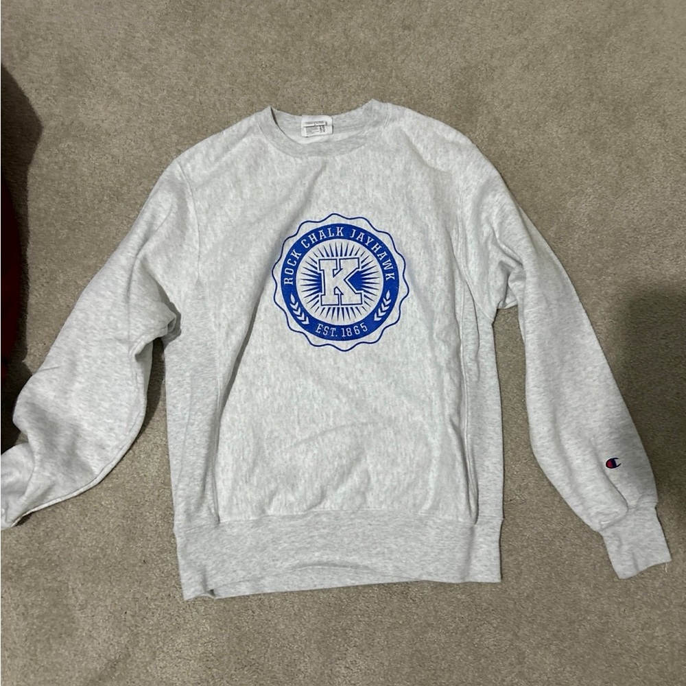 champion jayhawks crewneck